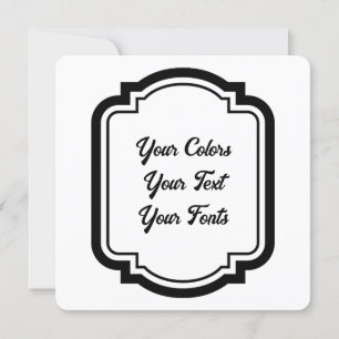 Tarjeta Festiva Crear un esquema de estilo retro negro propio
