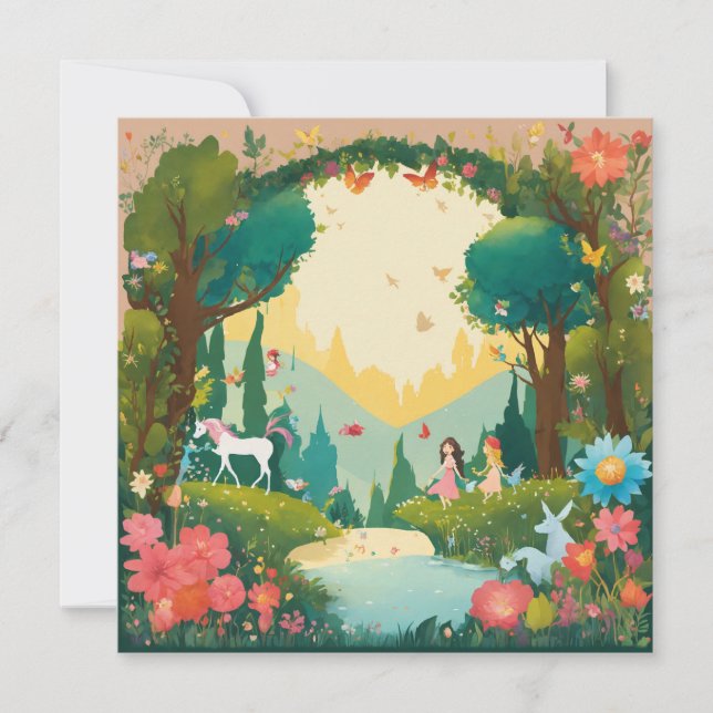 Tarjeta Festiva Crear una página de cuento de hadas: Fussy Cut Fai (Anverso)