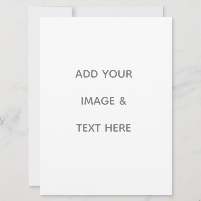 Tarjeta Festiva Create Your Own white  (Anverso)