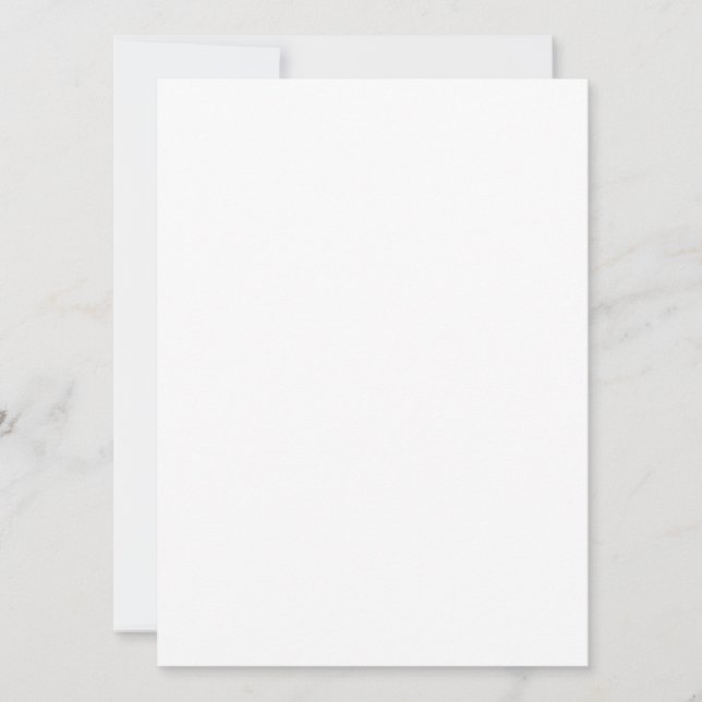 Tarjeta Festiva Create Your Own white simple (Anverso)