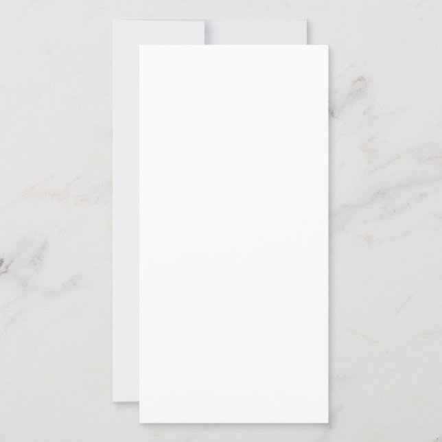 Tarjeta Festiva Create Your Own white simple (Anverso)