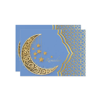Tarjeta Festiva Creciente de ramadán