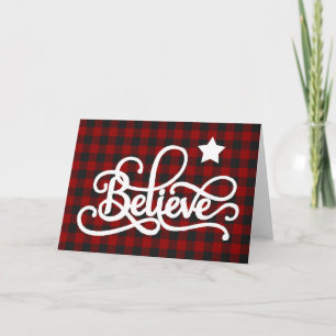 Tarjeta Festiva Cree con estrella