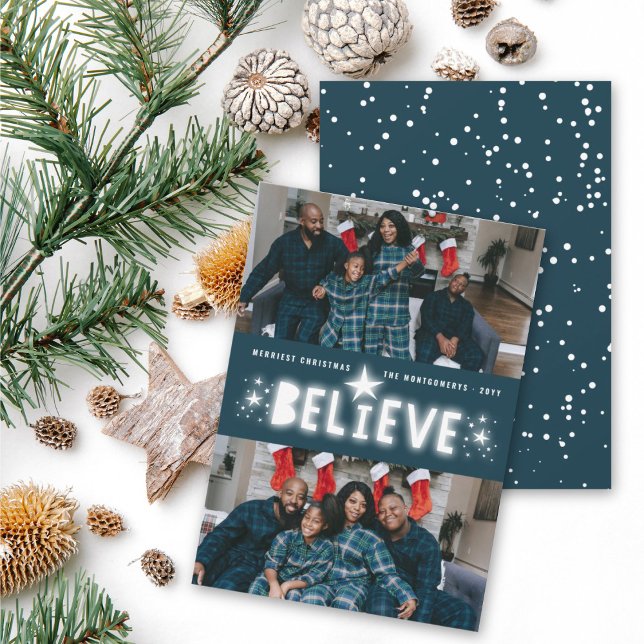 Tarjeta Festiva Cree que las estrellas brillantes son Navidades re (Subido por el creador)