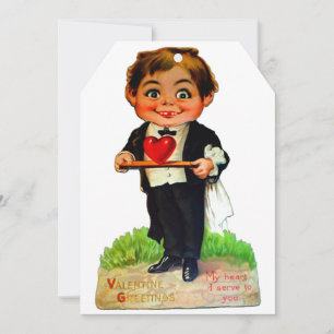 Tarjeta Festiva Creepy Vintage Valentine Day