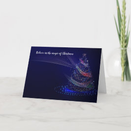 Tarjeta Festiva Creer en la carta de la magia de los Navidades