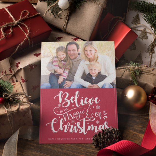 Tarjeta Festiva Creer en la magia de los Navidades (Subido por el creador)