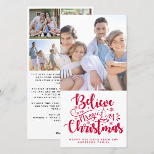 Tarjeta Festiva Creer en la magia de los Navidades