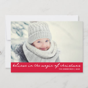 Tarjeta Festiva Creer En La Magia De Los Navidades Foto Red