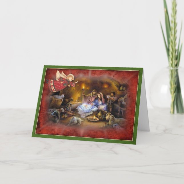 Tarjeta Festiva Creer En Los Milagros Navidades Saludo (Anverso)