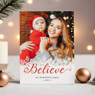Tarjeta Festiva Creer en Navidades Snowflake Snowflake 2 foto