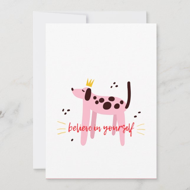 Tarjeta Festiva Creer en ti mismo (Anverso)