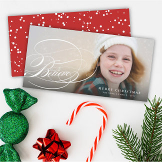Tarjeta Festiva Creer guión corto Navidades religiosos foto