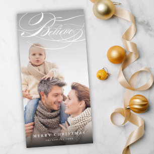 Tarjeta Festiva Creer guión corto Navidades religiosos foto