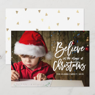 Tarjeta Festiva Creer La magia de la fiesta de los Navidades