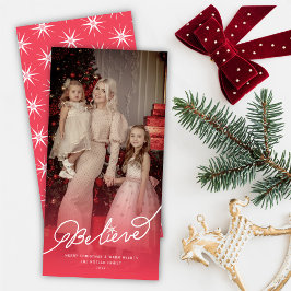 Tarjeta Festiva Creer Star Calligraphy Navidades religiosos Foto