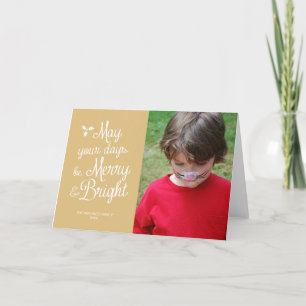 Tarjeta Festiva Crema de fotos de ferias y brillantes Navidades na