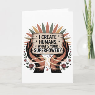 Tarjeta Festiva Creo Humanos. ¿Cuál es tu Superpoder