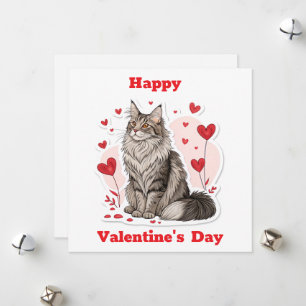 Tarjeta Festiva Criadores de Maine Coon Cerca De Mí Cartas 🐾 💖