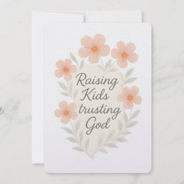 Tarjeta Festiva Criar a los niños confiando en el arte acuarela de