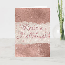 Tarjeta Festiva Criar a un Aleluya Cristo es Navidades Nacidos