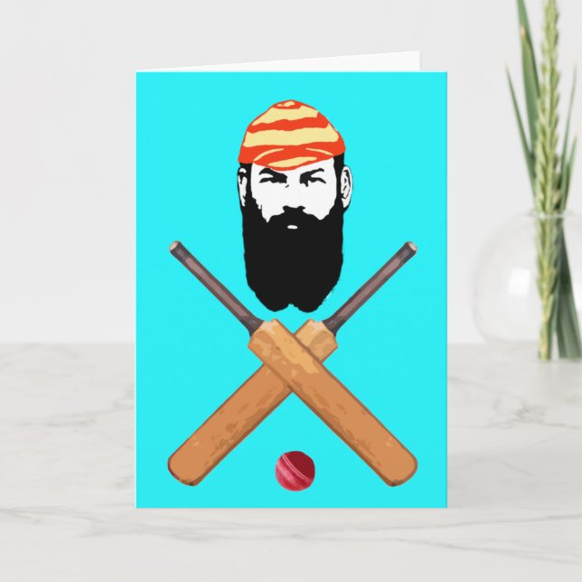 Tarjeta Festiva Cricket W G Grace (Anverso)