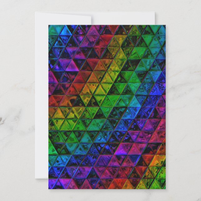 Tarjeta Festiva Cristal de orgullo (Anverso)