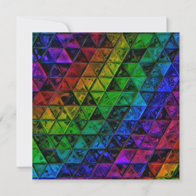 Tarjeta Festiva Cristal de orgullo (Anverso)