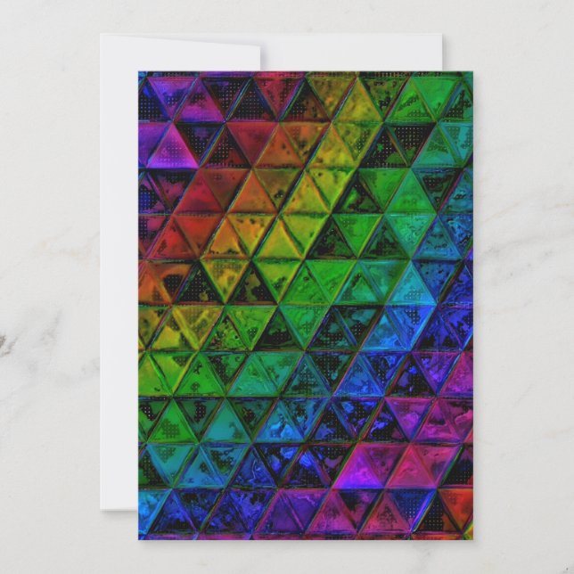 Tarjeta Festiva Cristal de orgullo (Anverso)