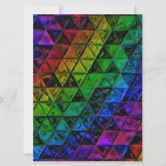 Tarjeta Festiva Cristal de orgullo (Anverso)