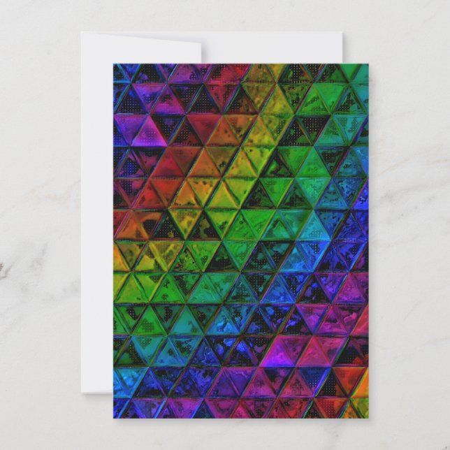 Tarjeta Festiva Cristal de orgullo (Anverso)