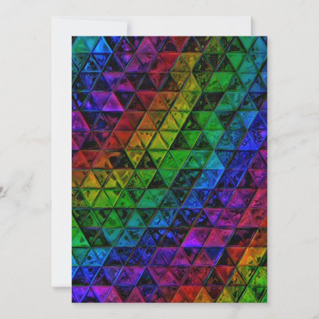 Tarjeta Festiva Cristal de orgullo (Anverso)