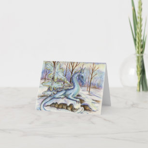 Tarjeta Festiva Cristales de hielo