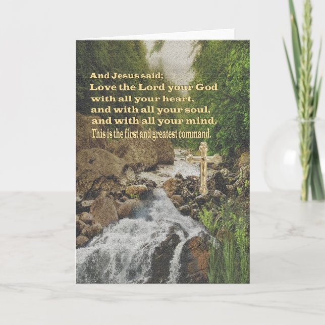 Tarjeta Festiva cristiano (Anverso)