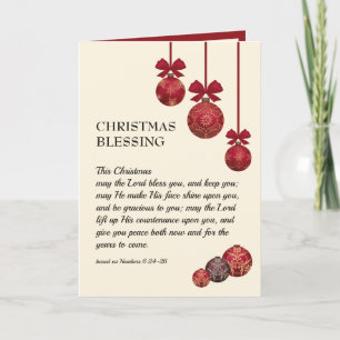 Tarjeta Festiva cristiano   QUE JEHOVAH TE BENDIGA   Navidades