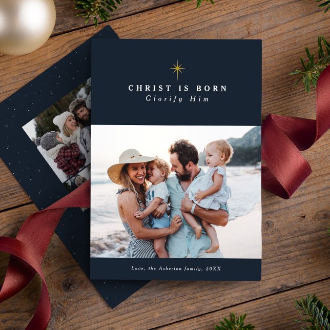 Tarjeta Festiva Cristo es el collage de Navidades religiosos nativ (Subido por el creador)