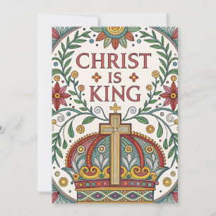 Tarjeta Festiva Cristo es Rey
