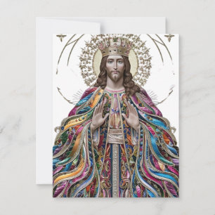 Tarjeta Festiva Cristo es Rey