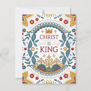 Tarjeta Festiva Cristo es Rey