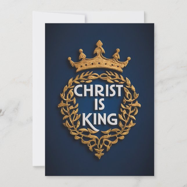 Tarjeta Festiva Cristo es Rey (Anverso)