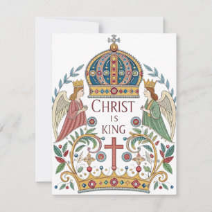 Tarjeta Festiva Cristo es Rey