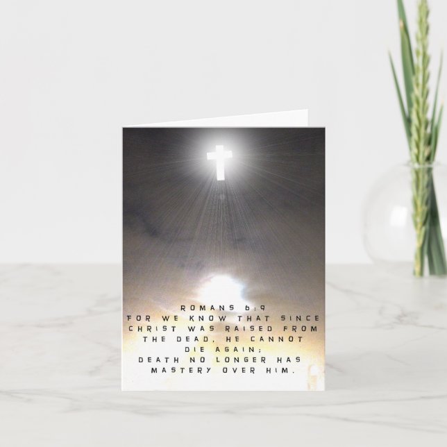 Tarjeta Festiva Cristo fue criado de los muertos (Anverso)