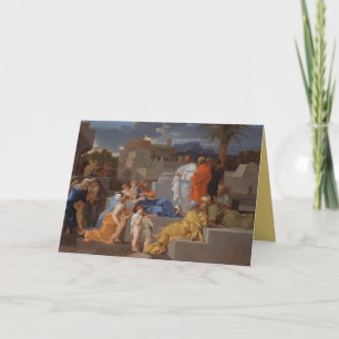 Tarjeta Festiva Cristo Recibiendo a los Niños - Bourdon Holiday