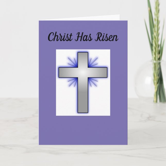 Tarjeta Festiva Cristo se ha levantado (Anverso)