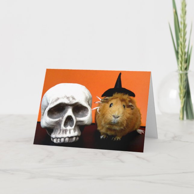 Tarjeta Festiva Critter de la noche (Anverso)