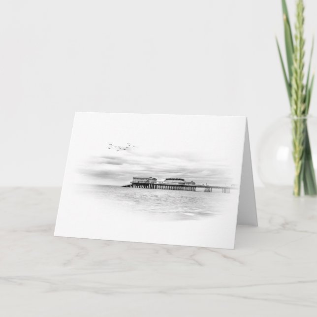 Tarjeta Festiva Cromer Pier, Inglaterra, Norfolk (Anverso)