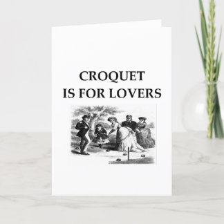 Tarjeta Festiva CROQUET es para los amantes