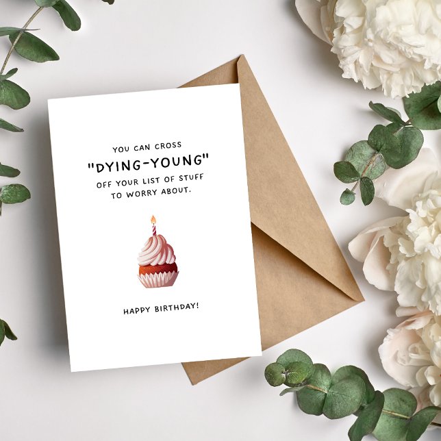 Tarjeta Festiva Cross Dying Young Off Your List Birday Card (Subido por el creador)