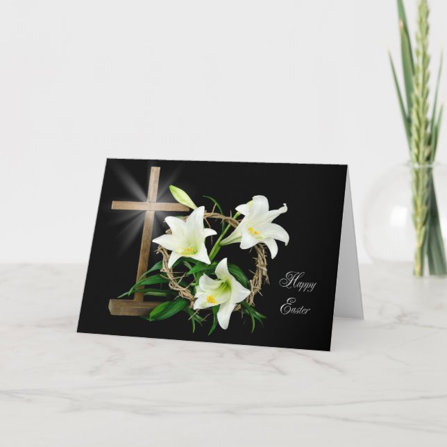 Tarjeta Festiva Crown de Pascua (Anverso)