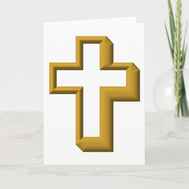 Tarjeta Festiva Cruce vacío (Anverso)